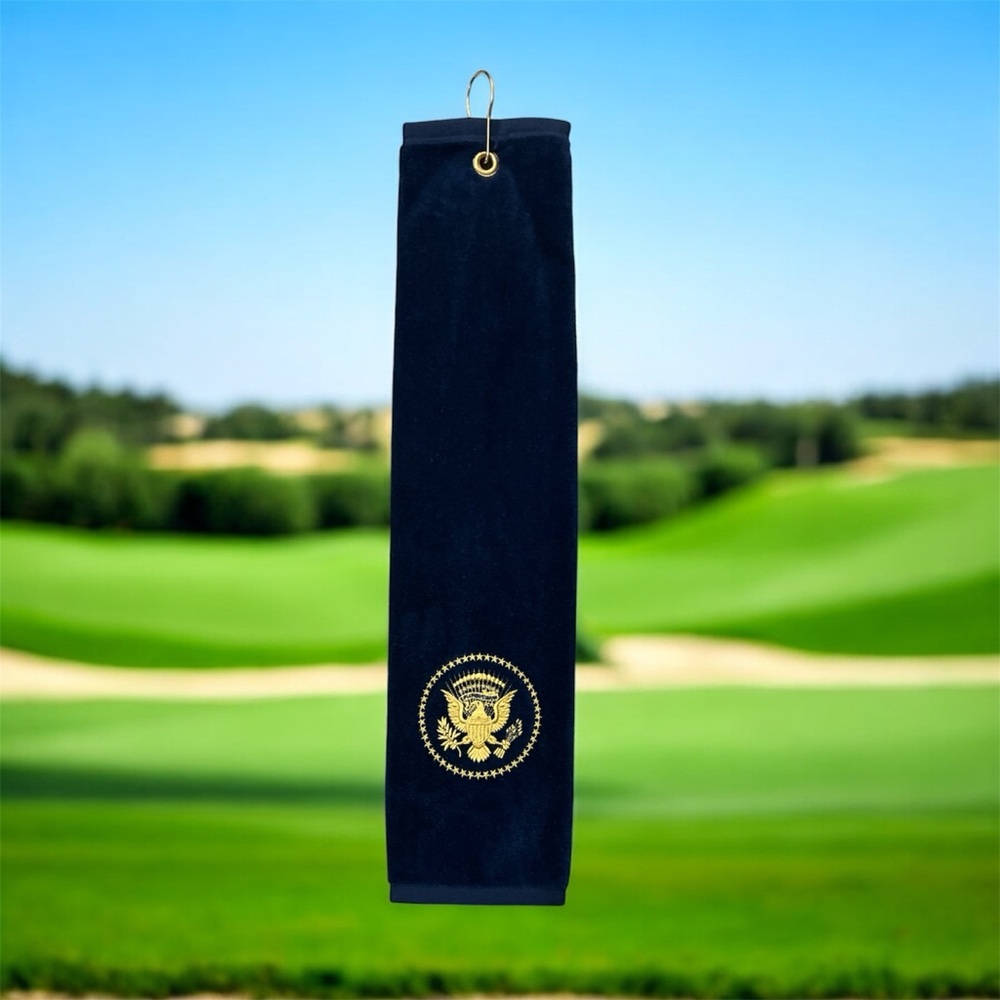Truman Seal White House Navy Golf Towel NEW Authentic